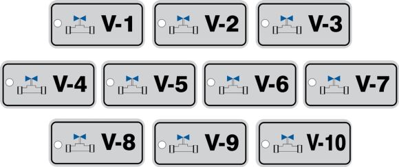 Lockout Tagout , Legend: VALVE (Series 1-10)
