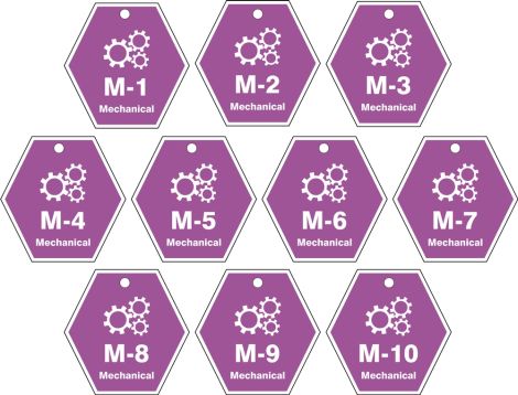 ID Tags, Legend: MECHANICAL (Series 1-10)