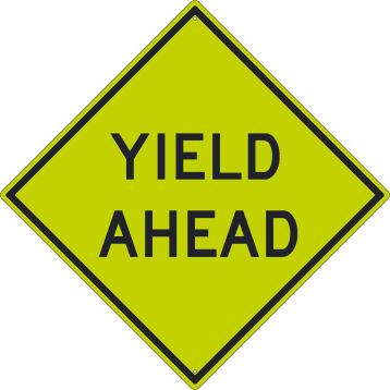 YIELD AHEAD SIGN