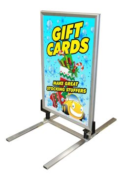 Double-Sided Portable Wind Sign Holder