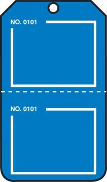 BLANK NUMBERED TAGS – PERFORATED 