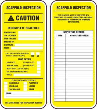 Caution Incomplete Scaffold