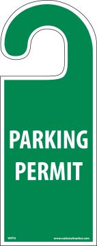 VEHICLE HANG TAG PARKING PERMIT TAG