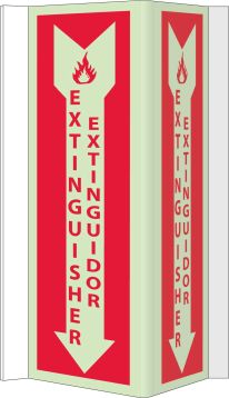 EXTINGUISHER SIGN - BILINGUAL