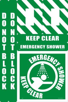 EMERGENCY SHOWER FLOOR MARKING KIT