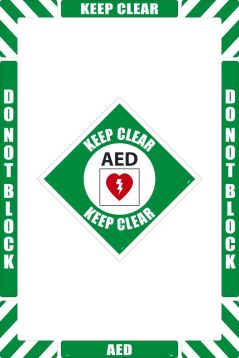 AED FLOOR MARKING KIT