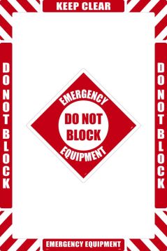 EMERGENCY EQUIPMENT FLOOR MARKING KIT