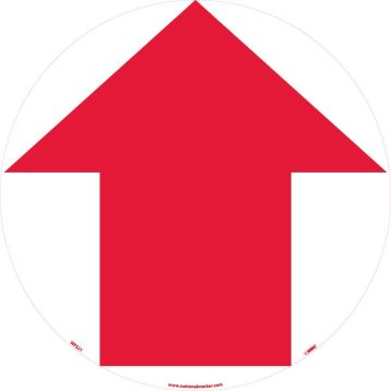 ARROW GRAPHIC WALK ON FLOOR SIGN