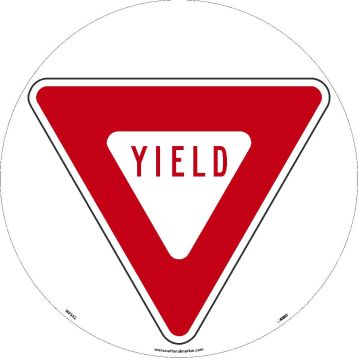 YIELD WALK ON SIGN
