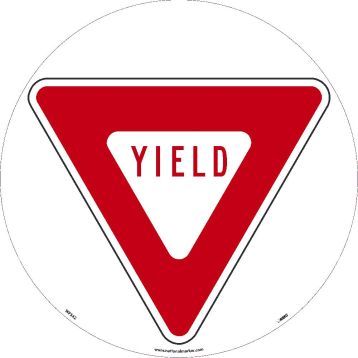 YIELD WALK ON SIGN