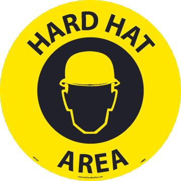 HARD HAT AREA WALK ON SIGN
