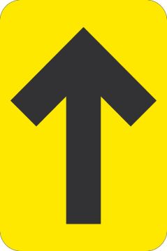 ARROW FLOOR GRAPHIC, BLACK/YELLOW