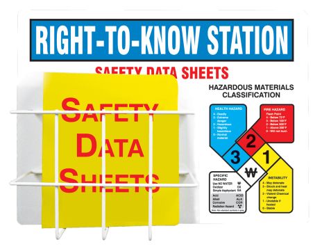 RIGHT-TO-KNOW STATION SAFETY DATA SHEETS ...
