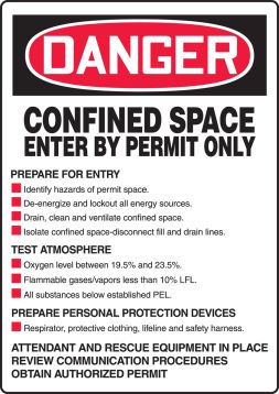 Confined Space Sign