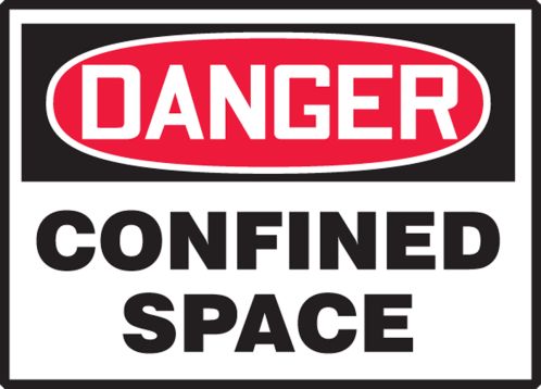 DANGER CONFINED SPACE