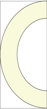 Glow Floor Shape: Semi-Circle