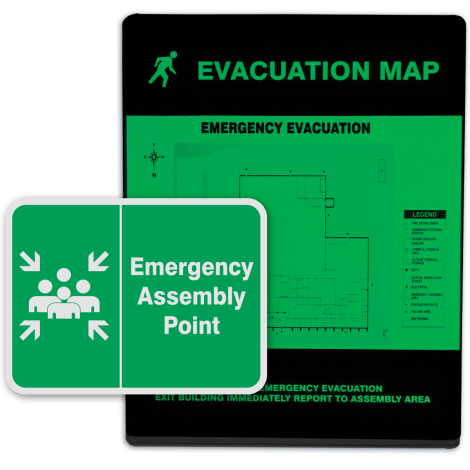 Legend White on Green SAFETY SHOWER SYMBOL 10 Length x 7 Width x 0.004 Thickness Accuform MFSD574VS Adhesive Vinyl Safety Sign 