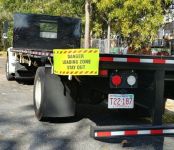 Trailer Warning Flag: Warning, Pipe Loading in progress, Keep C