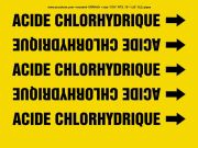 Pipe Marker, Legend: ACIDE CHLORHYDRIQUE
