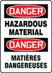 DANGER HAZARDOUS MATERIAL (BILINGUAL FRENCH)