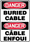 DANGER BURIED CABLE (BILINGUAL FRENCH)
