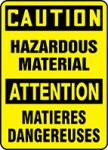 CAUTION HAZARDOUS MATERIAL (BILINGUAL FRENCH)