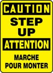 CAUTION STEP UP (BILINGUAL FRENCH)