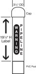 Domed Utility Post Marker Kit
