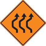 (THREE LANE DOUBLE REVERSE CURVE)