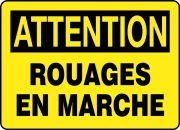 CAUTION OPEN GEARS