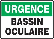 Safety Sign, Legend: EMERGENCY EYE WASH