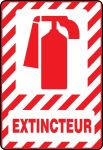 Safety Sign, Legend: FIRE EXTINGUISHER (W/GRAPHIC)