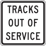 TRACKS OUT OF SERVICE