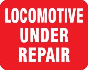 LOCOMOTIVE UNDER REPAIR
