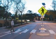 BLINKER PEDESTRIAN CROSSING SIGN