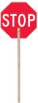 Traffic Sign, Legend: <BR> 18" HIGH INTENSITY ALUMINUM PADDLE SIGN