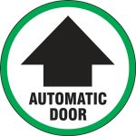Double-Sided Door Labels: Do Not Enter - Automatic Door