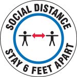 Social Distance Stay 6 Feet Apart