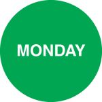 COLORED DOT LABELS - DAYS
