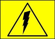 HIGH VOLTAGE SYMBOL