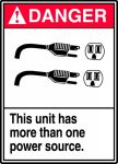 THIS UNIT HAS MORE THAN ONE POWER SOURCE (W/GRAPHIC)