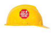 Hard Hat Stickers: Stop Workplace Violence