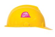 Hard Hat Stickers: Pink Safety