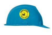 Safety Label, Legend: CERTIFIED FORKLIFT DRIVER W/ GRAPHIC