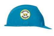 Safety Label, Legend: QUALIFIED FORKLIFT OPERATOR W/ GRAPHIC