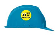 Safety Label, Legend: WEAR EYE PROTECTION