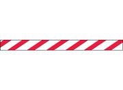 Gate Arm Sign: Red/White Stripe