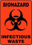 BIOHAZARD INFECTIOUS WASTE (W/GRAPHIC)