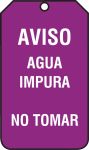 Safety Tag: Warning - Recycled/Reclaimed Water Do Not Drink