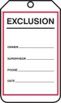 Safety Tag: Drop Zone - Exclusion